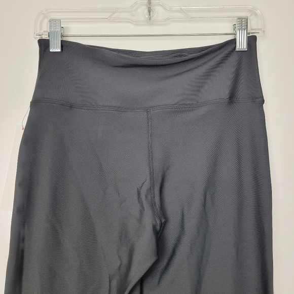 NWT Bloomingdale's Exclusive Aqua High Rise Split Hem Bootcut Leggings Black - Picture 8 of 10